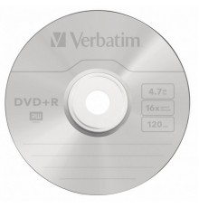 Диск DVD+R 4.7Gb 16x Verbatim (100 шт.) на шпинделе 43551                                                                                                                                                                                                 