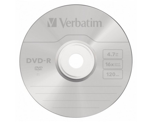 Диск DVD-R 4.7Gb 16x Verbatim (50 шт.) на шпинделе 43548