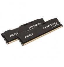 Модуль памяти DIMM DDR3  8GB KIT 2x4GB PC3-12800 Kingston HyperX Fury BlackSeriesHX316C10FBK2/8                                                                                                                                                           