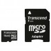 Карта памяти MicroSDHC 16Gb Transcend TS16GUSDHC10 Class10 UHS-I U1 R30 + Adapter