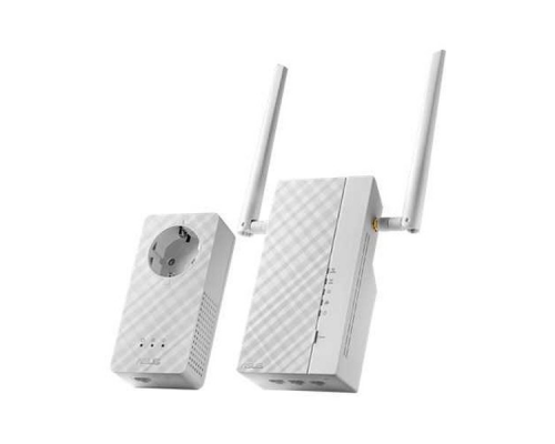 ASUS PL-AC56 KIT // адаптер сети через розетку, до 1200Mbps Wi-Fi Powerline Extender, 802.11ac, GBT LAN ; 90IG0260-BO3100