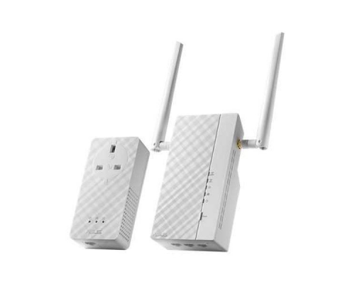 ASUS PL-AC56 KIT // адаптер сети через розетку, до 1200Mbps Wi-Fi Powerline Extender, 802.11ac, GBT LAN ; 90IG0260-BO3100