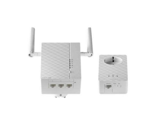 ASUS PL-AC56 KIT // адаптер сети через розетку, до 1200Mbps Wi-Fi Powerline Extender, 802.11ac, GBT LAN ; 90IG0260-BO3100