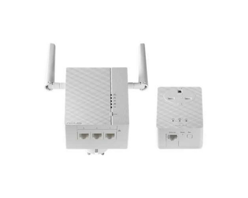 ASUS PL-AC56 KIT // адаптер сети через розетку, до 1200Mbps Wi-Fi Powerline Extender, 802.11ac, GBT LAN ; 90IG0260-BO3100