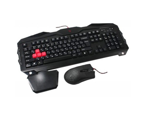 Клавиатура + мышь A4 Bloody Q2100/B2100 (Q210+Q9) клав:черный мышь:черный USB Multimedia Gamer LED