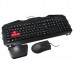 Клавиатура + мышь A4 Bloody Q2100/B2100 (Q210+Q9) клав:черный мышь:черный USB Multimedia Gamer LED