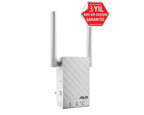 ASUS RP-AC51 // WI-FI репитер, 802.11n + 802.11 ac, до 300 + 433Мбит/c, 2,4 + 5 гГц, LAN ; 90IG03Y0-BO3410