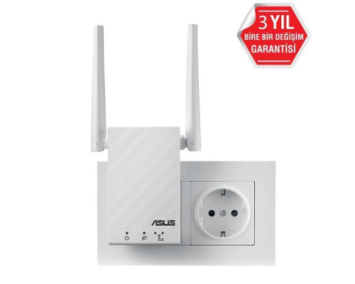 ASUS RP-AC51 // WI-FI репитер, 802.11n + 802.11 ac, до 300 + 433Мбит/c, 2,4 + 5 гГц, LAN ; 90IG03Y0-BO3410