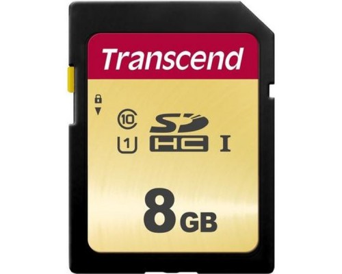 Карта памяти SD   8Gb Transcend SDHC TS8GSDC500S Class10 UHS-I U1 MLC R95 W60