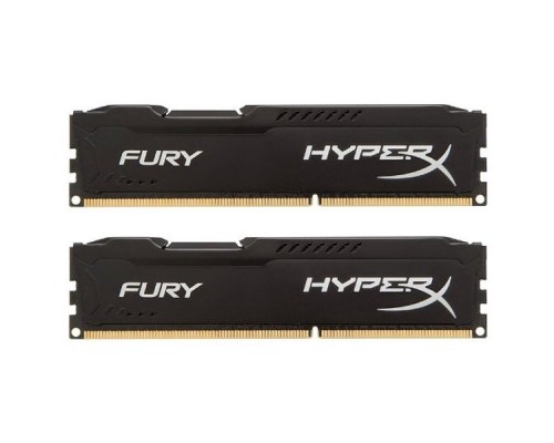 Модуль памяти DIMM DDR3  8GB KIT 2x4GB PC3-10600 Kingston HyperX Fury Black Series HX313C9FBK2/8