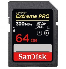Карта памяти SD 64Gb SanDisk Extreme Pro UHS-II SDSDXPK-064G-GN4IN                                                                                                                                                                                        