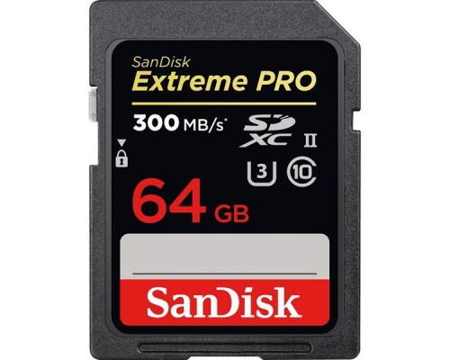 Карта памяти SD 64Gb SanDisk Extreme Pro UHS-II SDSDXPK-064G-GN4IN