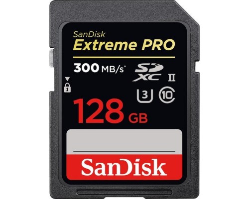 Карта памяти SD 128Gb SanDisk Extreme Pro UHS-II U3 SDSDXPK-128G-GN4IN R300 W260