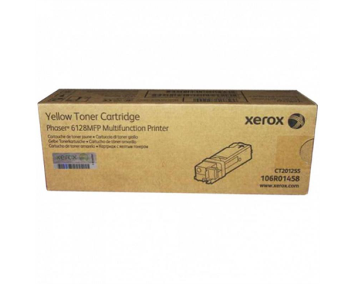 Тонер Картридж Xerox 106R01458 желтый (2500стр.) для Xerox Ph 6128