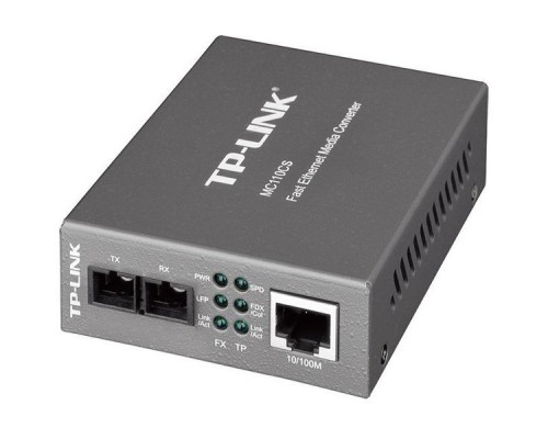 Медиаконвертор TP-Link MC110CS 10/100M RJ45 to 100M single-mode, SC fiber Converter