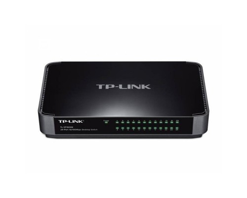 Коммутатор TP-Link TL-SF1024M 24-port 10/100M Desktop Switch, 24 10/100M RJ45 ports, plastic case