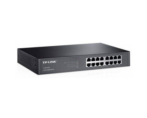 Коммутатор TP-Link TL-SG1016D 16-port Gigabit Desktop/Rackmount Switch, 16 10/100/1000M RJ45 ports