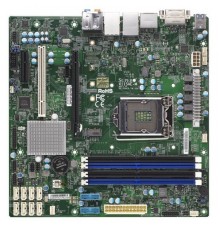 Материнская плата Материнская плата SuperMicro MBD-X11SAE-M-O, RTL  Micro-ATX  LGA 1151  Up to 64GB Unbuffered ECC/non-ECC  UDIMM  DDR4-2400MHz  in 4 DIMM slots  intel® C236 r 8 SATA3 (6 Gbps) ports  RAID 0,1,5,10  6 USB 2.0 ports  6 USB 3.0 ports  2