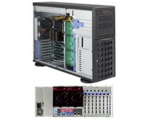 Корпус SuperMicro CSE-745TQ-800B (Black) Tower/4U Rackmount Chassis, 8x3.5