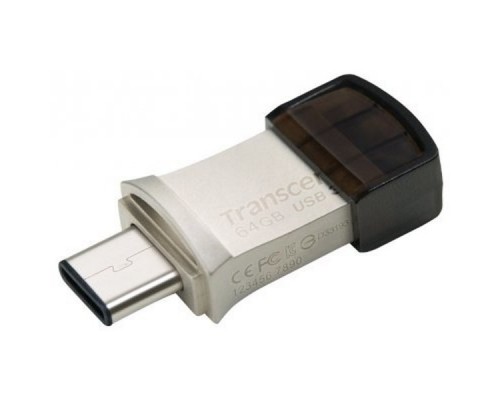 Флэш-диск USB 3.1 Type-A/Type-C 64Gb Transcend JetFlash TS64GJF890S type-C OTG