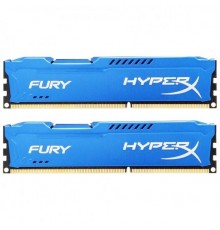 Модуль памяти DIMM DDR3 16GB KIT 2x8GB PC3-15000 Kingston HyperX Fury Blue HX318C10FK2/16                                                                                                                                                                 