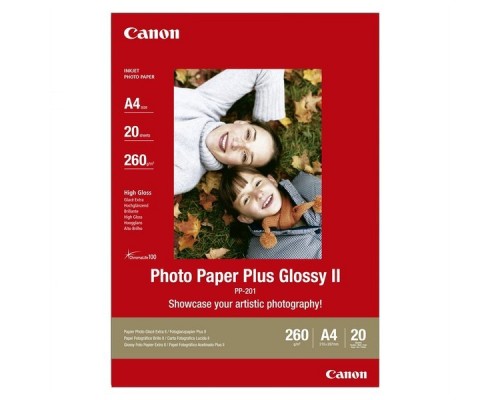 Бумага Canon PP-201 Photo Paper Plus Glossy II A4 глянцевая (A4, 20л, 265г/кв.м) 2311B019