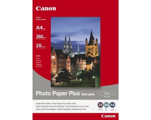 Бумага Canon SG-201 А4 полуматовая (20 листов, 260 г/м2) 1686B021