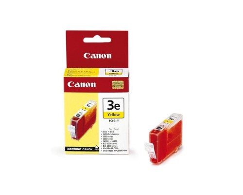 Картридж Canon BCI-3eY Yellow для S400/450/500/530D/600/630/750/4500/6300/i550/BJC3000/6000/Multi