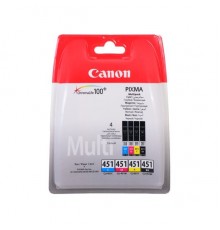 Картридж Canon CLI-451 6524B004 Картридж для MG6340, MG5440, IP7240, Набор из 4 цветов                                                                                                                                                                    