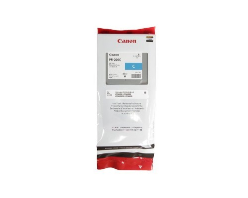 Картридж Canon PFI-206C Cyan для iPF 6400/6450 (300ml) (ориг.) 5304B001