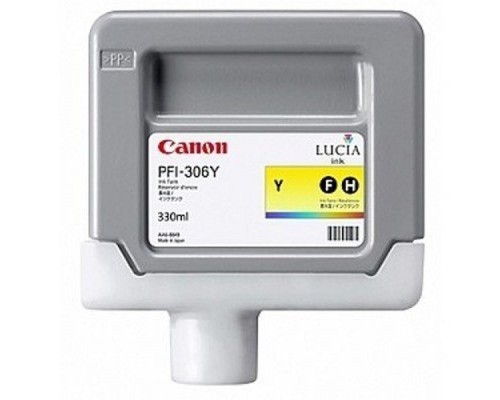 Картридж Canon PFI-306Y Yellow для iPF 8300/8300S/8400/9400/9400S (330ml) (ориг.) 6660B001