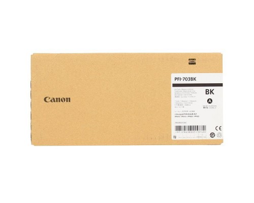 Картридж Canon PFI-703BK для iPF810/iPF815/iPF820/iPF825 черный (700 мл) 2963B001