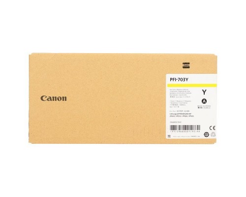 Картридж Canon PFI-703Y для iPF810/iPF815/iPF820/iPF825 желтый (700 мл) 2966B001