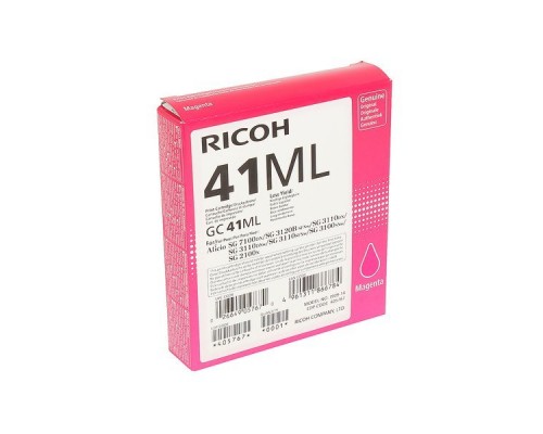 LE Картридж для гелевого принтера GC41ML пурпурный для Ricoh Aficio SG2100N/3110DN/DNw (600стр)