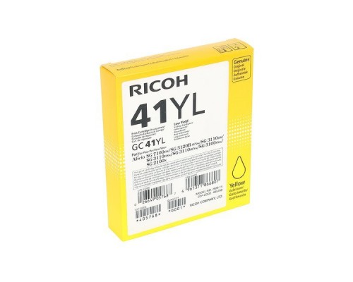 LE Картридж для гелевого принтера GC41YL желтый для Ricoh Aficio SG2100N/3110DN/DNw (600стр)