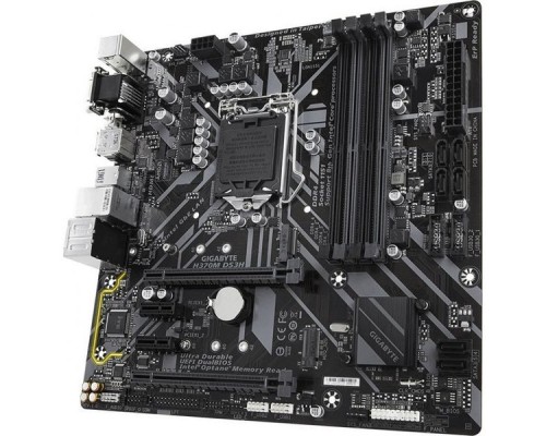 Материнская плата Gigabyte H370M DS3H S1151 H370 2xPCI-E Dsub+DVI+HDMI GbLAN SATA RAID Micro-ATX 4DDR4 (R