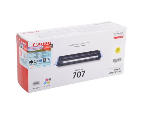 Картридж Canon 707 для LBP-5000 Yellow