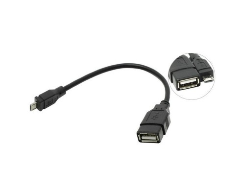 Кабель-переходник USB 2.0 (F) в MicroUSB (M) OTG VCOM CU280