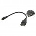 Кабель-переходник USB 2.0 (F) в MicroUSB (M) OTG VCOM CU280