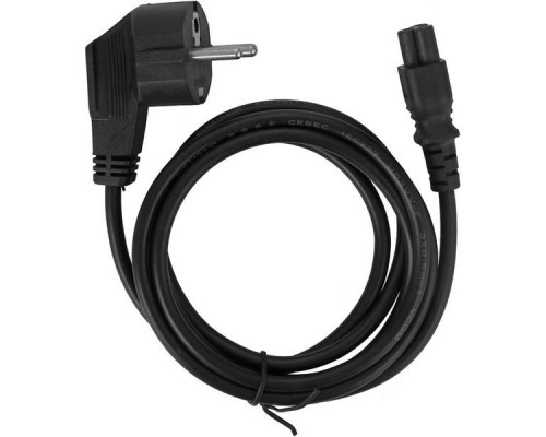 Кабель питания  220V 1.8м 3 pin с заземл.для устр-в  IEC-320-C5 VCOM CE022-CU0.5-1.8M