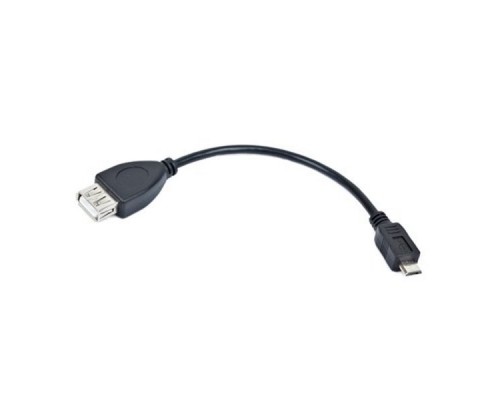 Кабель USB 2.0 A--micro-B 0.15м Gembird/Cablexper A-OTG-AFBM-001 пакет