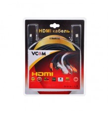Кабель HDMI (19M -19M) 15м VCOM VHD6020D-15MB 2 фильтра ver1.4V+3D. позол. контакты                                                                                                                                                                       