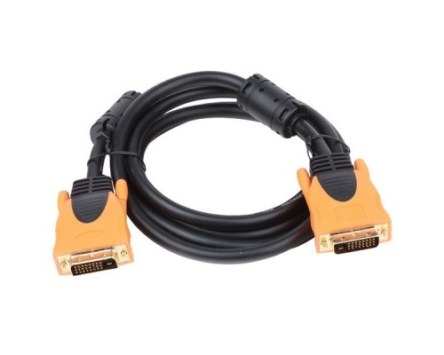 Кабель DVI dual link (25M-25M) 1.8м AOpen ACG446D-1.8M, 2 фильтра, позолоченные контакты,