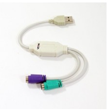 Кабель-переходник USB 2.0 (M) в 2xPS/2 (M) VCOM VUS7057                                                                                                                                                                                                   
