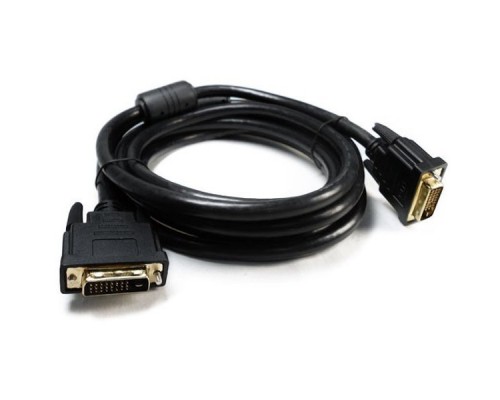 Кабель DVI dual link (25M-25M) 3м VCOM VDV6300-3M, 2 фильтра, позолоченные контакты,