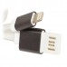 Кабель USB 2.0 A--Lightning 8P 1.0м Cablexper CC-ApUSBgy1m, силиконовый шнур, разъемы темно-серый