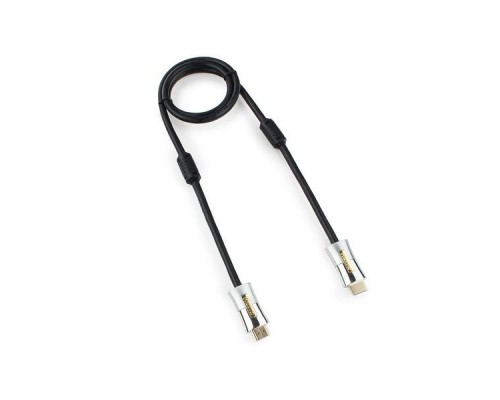 Кабель HDMI (19M -19M)  1.0м Cablexpert CC-P-HDMI01-1M серия Platinum, v2.0,  позол.раз., 2 фильтр