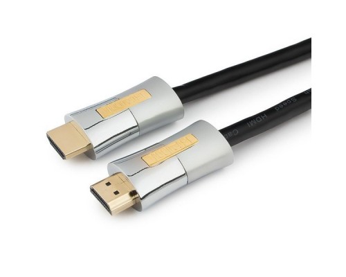 Кабель HDMI (19M -19M)  1.0м Cablexpert CC-P-HDMI01-1M серия Platinum, v2.0,  позол.раз., 2 фильтр