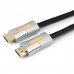 Кабель HDMI (19M -19M)  1.0м Cablexpert CC-P-HDMI01-1M серия Platinum, v2.0,  позол.раз., 2 фильтр