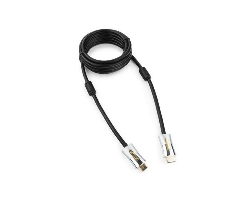 Кабель HDMI (19M -19M)  3.0м Cablexpert CC-P-HDMI01-3M серия Platinum, v2.0,  позол.раз., 2 фильт